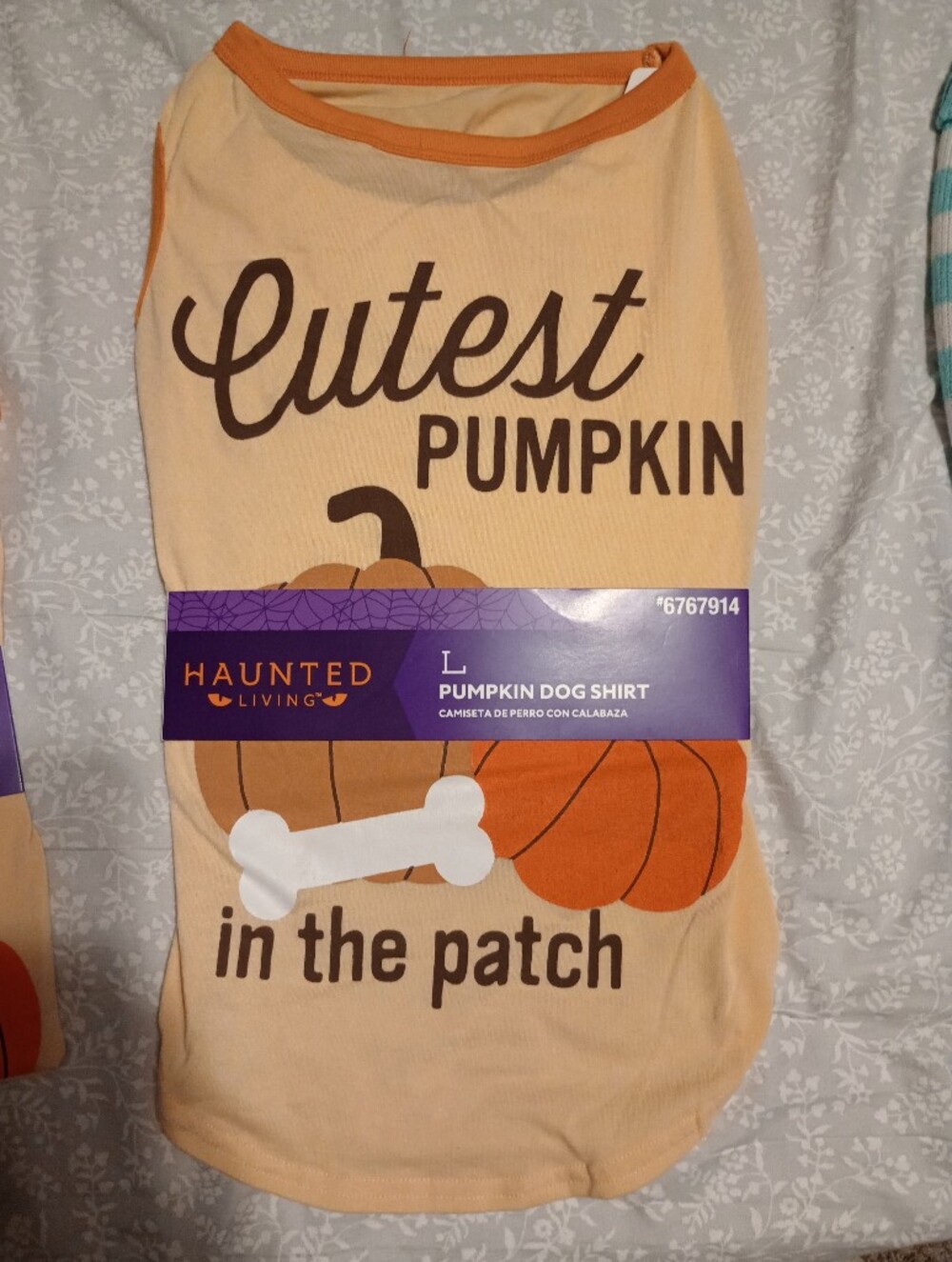Halloween Pumpkin Patch Dog Shirt NEW